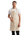 Artisan Collection by Reprime Recycled Pocket Bib Apron - Artisan Collection by Reprime RP154 Natural One Size Aprons
