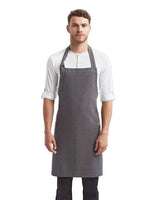 Artisan Collection by Reprime Regenerate Recycled Bib Apron - Artisan Collection by Reprime RP122 Black Denim One Size Aprons