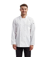 Artisan Collection by Reprime Unisex Recycled Chef Coat - Artisan Collection by Reprime RP657 Black XS