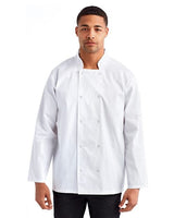 Artisan Collection by Reprime Unisex Ten Studded Front Chef Coat - Artisan Collection by Reprime RP665 Black XS