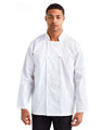 Artisan Collection by Reprime Unisex Ten Studded Front Chef Coat - Artisan Collection by Reprime RP665 White XS