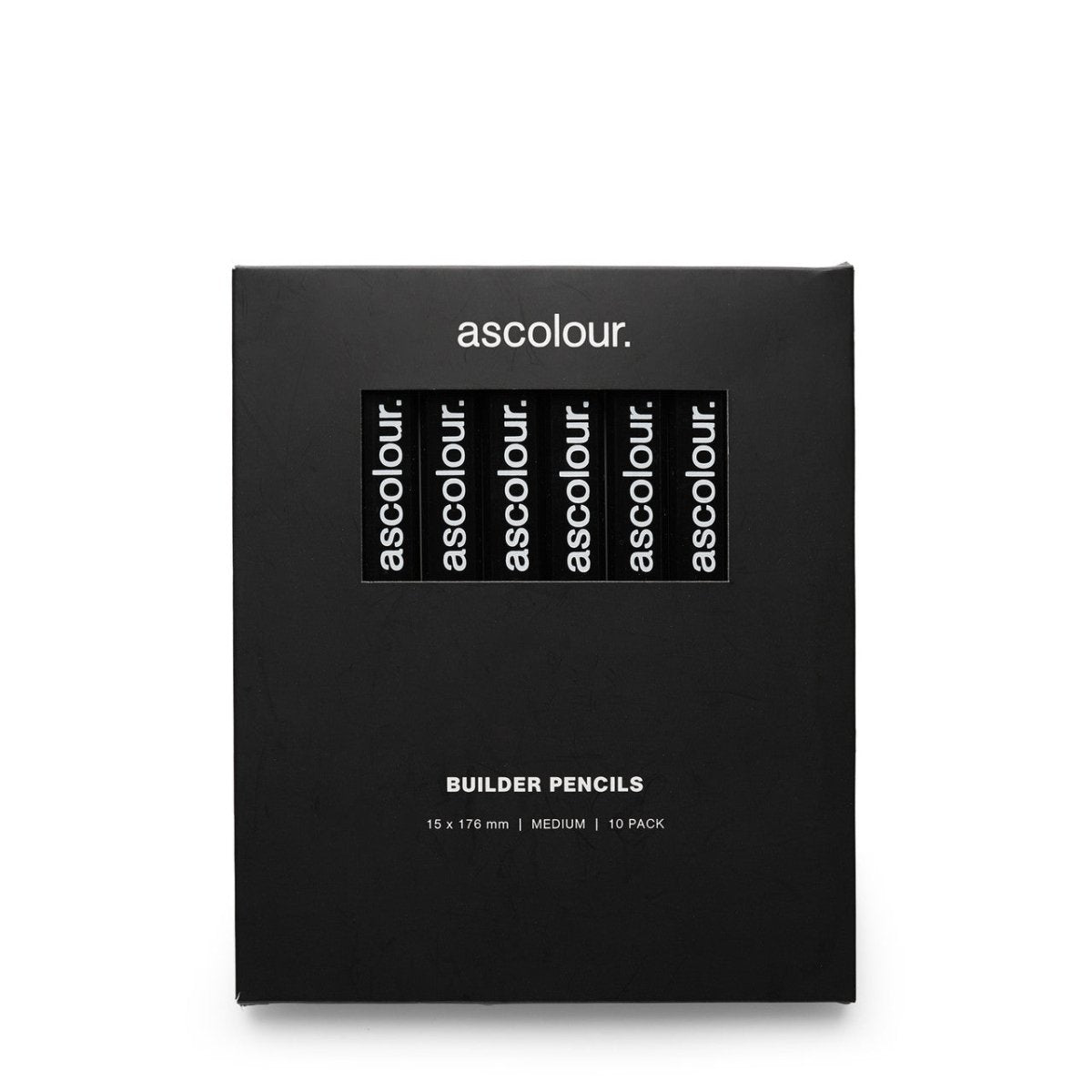 AS Colour ASC Builders Pencil 10 Pack | 1508 | AS Colour 1508 BLACK One Size