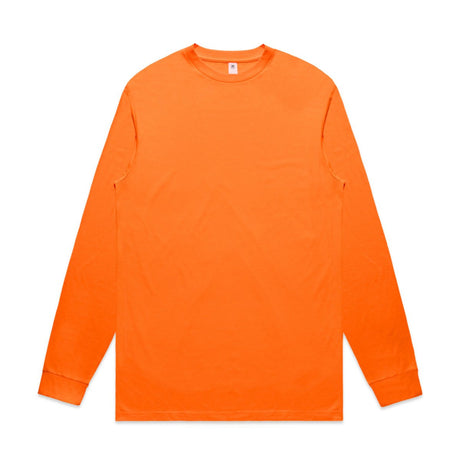 AS Colour Block Safety L/S Tee | 5054F | AS Colour 5054F SAFETY ORANGE S