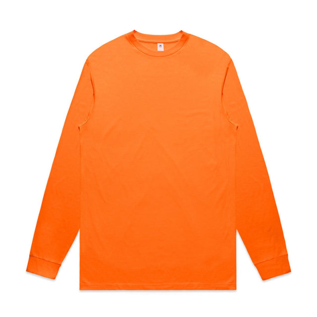 AS Colour Block Safety L/S Tee | 5054F | AS Colour 5054F SAFETY ORANGE S