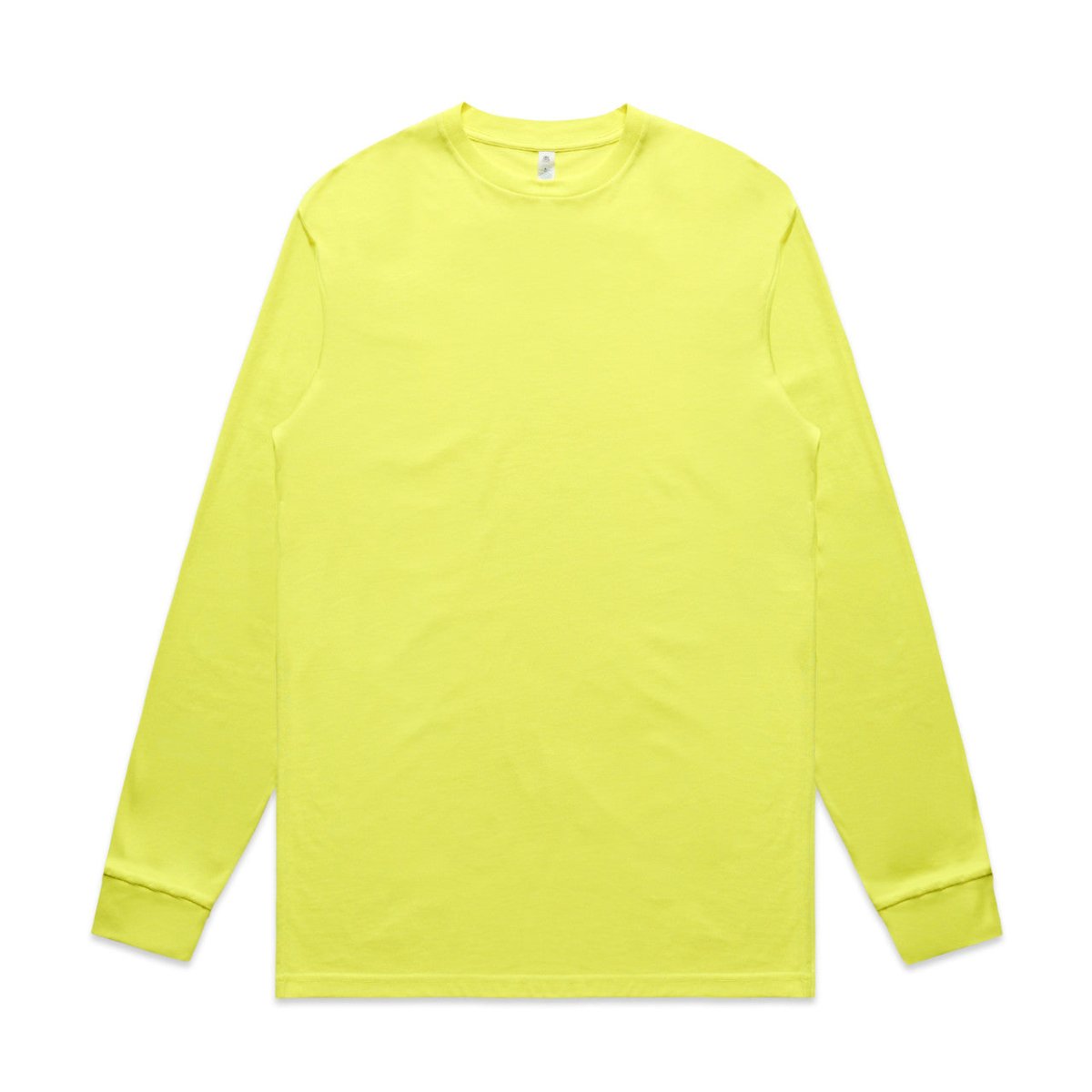 AS Colour Block Safety L/S Tee | 5054F | AS Colour 5054F SAFETY YELLOW S