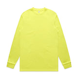 AS Colour Block Safety L/S Tee | 5054F | AS Colour 5054F SAFETY YELLOW S