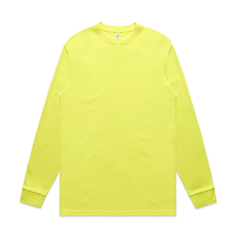 AS Colour Block Safety L/S Tee | 5054F | AS Colour 5054F SAFETY YELLOW S