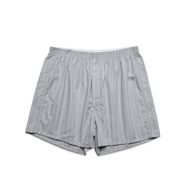 AS Colour Boxer Fine Stripe Shorts | 1216 | AS Colour 1216 SMOKE/WHITE S