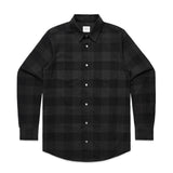 AS Colour Check Shirt | 5417 | AS Colour 5417 COAL/BLACK 2T