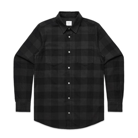 AS Colour Check Shirt | 5417 | AS Colour 5417 COAL/BLACK 2T
