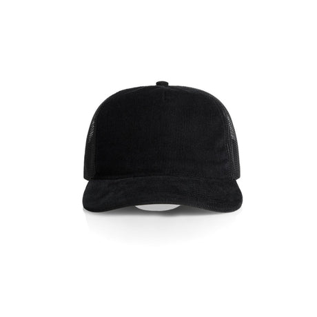 AS Colour Class Cord Trucker Cap | 1157 | AS Colour 1157 BLACK One Size