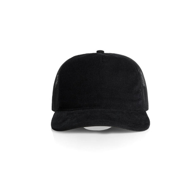 AS Colour Class Cord Trucker Cap | 1157 | AS Colour 1157 BLACK One Size