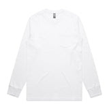 AS Colour Classic Pocket L/S Tee | 5072 | AS Colour 5072 WHITE S