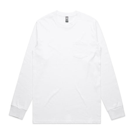 AS Colour Classic Pocket L/S Tee | 5072 | AS Colour 5072 WHITE S