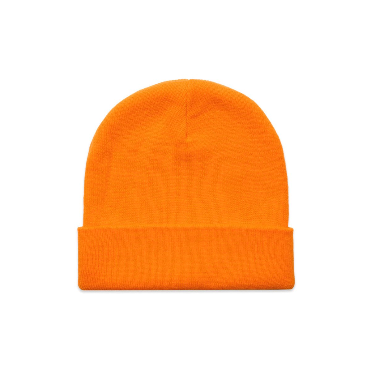 AS Colour Cuff Safety Beanie | 1107F | AS Colour 1107F SAFETY ORANGE One Size