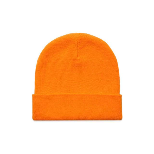 AS Colour Cuff Safety Beanie | 1107F | AS Colour 1107F SAFETY ORANGE One Size