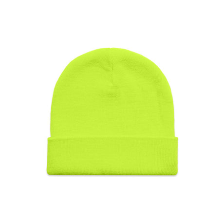 AS Colour Cuff Safety Beanie | 1107F | AS Colour 1107F SAFETY YELLOW One Size
