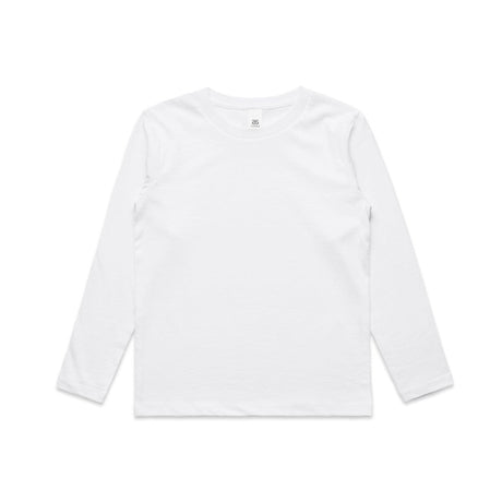 AS Colour Kids Staple L/S Tee | 3007 | AS Colour 3007 WHITE 2