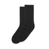 AS Colour Knit Socks (2 Pairs) | 1214 | AS Colour 1214 BLACK 4 - 8 US