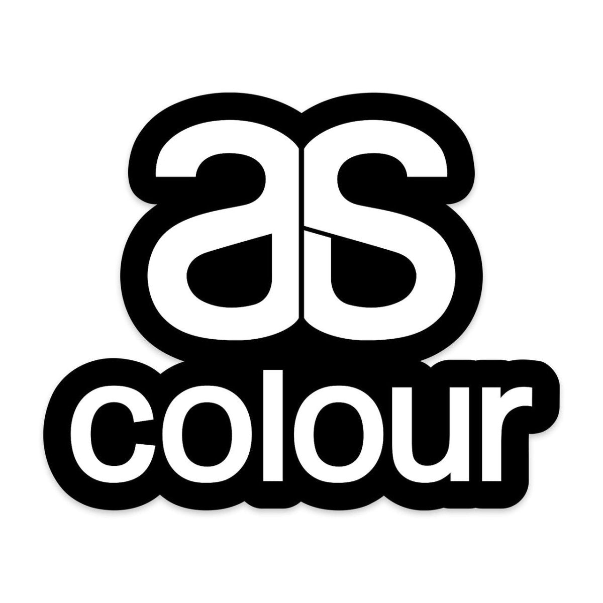 AS Colour Logo Sticker | 1518 | AS Colour 1518 BLACK One Size