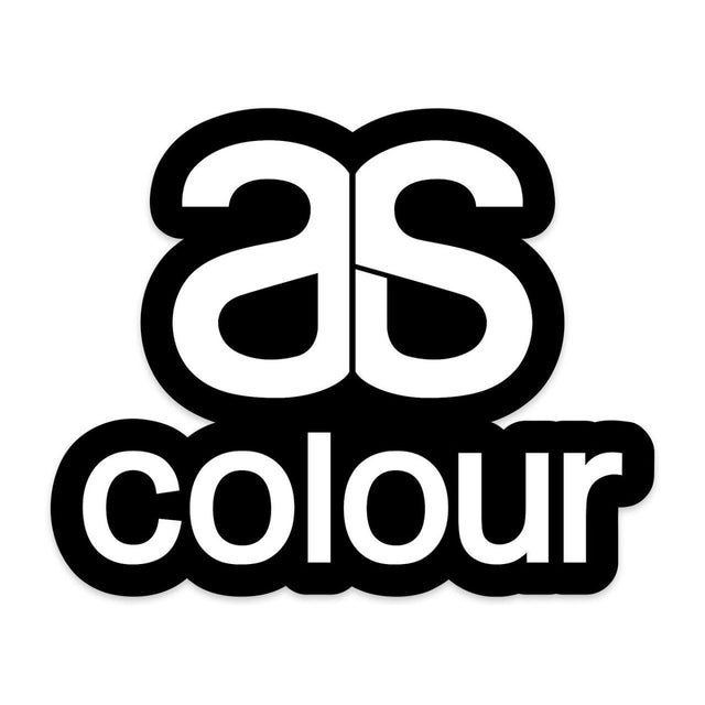 AS Colour Logo Sticker | 1518 | AS Colour 1518 BLACK One Size