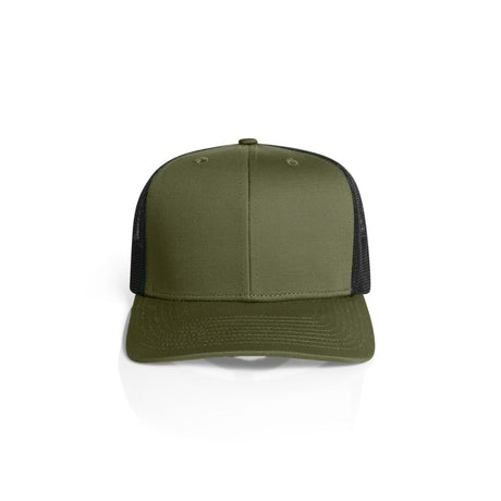 AS Colour Mesh Contrast Trucker Cap | 1191 | AS Colour 1191 ARMY/BLACK One Size