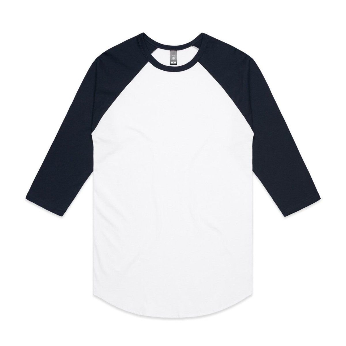 AS Colour Raglan Tee | 5012 | AS Colour 5012 WHITE/NAVY S