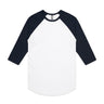 AS Colour Raglan Tee | 5012 | AS Colour 5012 WHITE/NAVY S