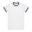 AS Colour Staple Ringer Tee | 5053 | AS Colour 5053 WHITE/BLACK S