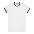 AS Colour Staple Ringer Tee | 5053 | AS Colour 5053 WHITE/BLACK S