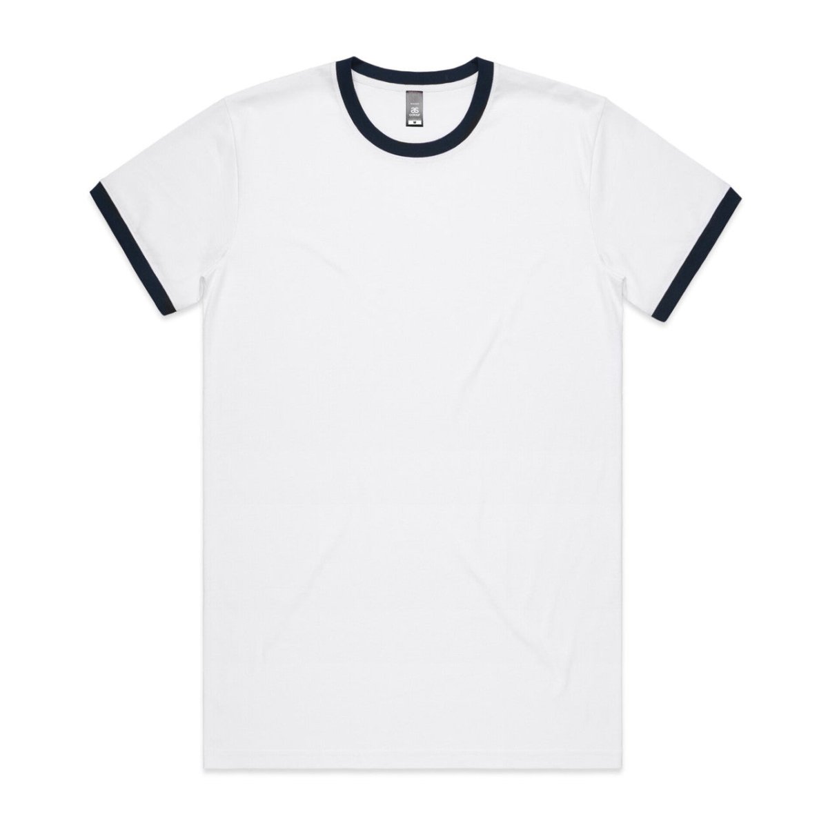 AS Colour Staple Ringer Tee | 5053 | AS Colour 5053 WHITE/NAVY S