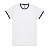 AS Colour Staple Ringer Tee | 5053 | AS Colour 5053 WHITE/NAVY S