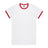 AS Colour Staple Ringer Tee | 5053 | AS Colour 5053 WHITE/RED S