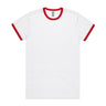 AS Colour Staple Ringer Tee | 5053 | AS Colour 5053 WHITE/RED S