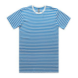 AS Colour Staple Stripe Tee | 5028 | AS Colour 5028 NATURAL/MID BLUE S