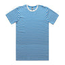 AS Colour Staple Stripe Tee | 5028 | AS Colour 5028 NATURAL/MID BLUE S