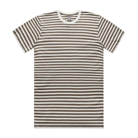 AS Colour Staple Stripe Tee | 5028 | AS Colour 5028 NATURAL/MID BLUE S