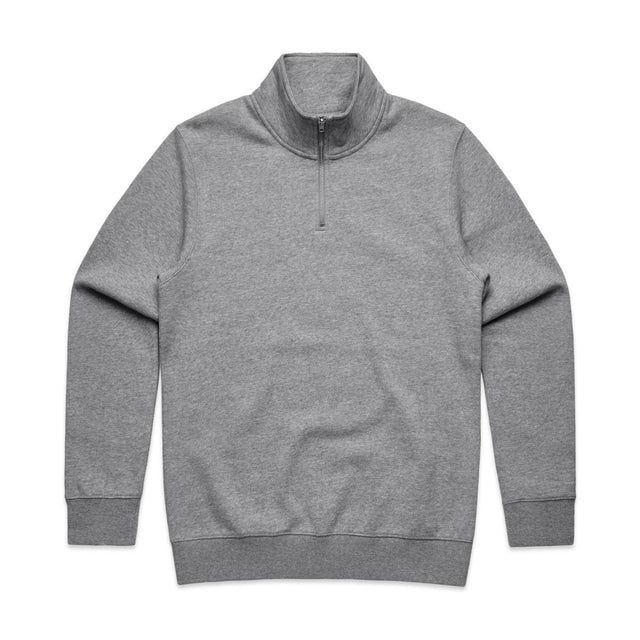 AS Colour Stencil Half Zip Crew | 5125 | AS Colour 5125 ATHLETIC HEATHER S