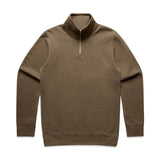 AS Colour Stencil Half Zip Crew | 5125 | AS Colour 5125 WALNUT S