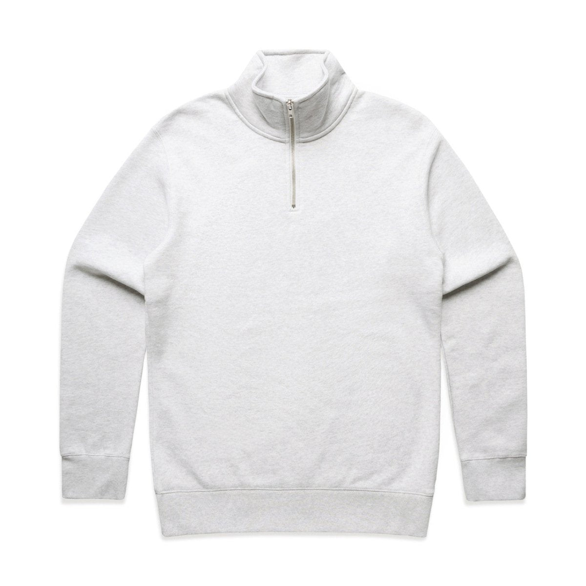 AS Colour Stencil Half Zip Crew | 5125 | AS Colour 5125 WHITE HEATHER S
