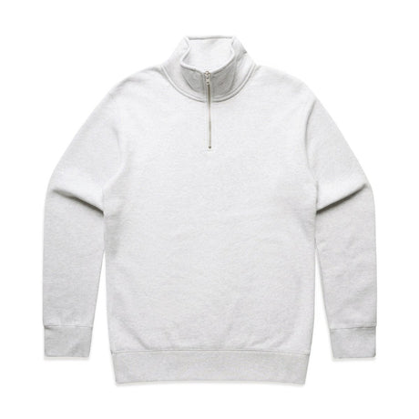 AS Colour Stencil Half Zip Crew | 5125 | AS Colour 5125 WHITE HEATHER S
