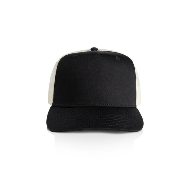 AS Colour Stock Contrast Trucker | 1110 | AS Colour 1110 BLACK/ECRU One Size
