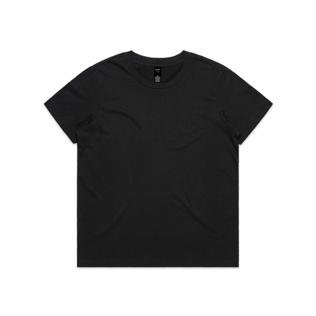 AS Colour Wo's Maple Minus Tee [ - 3\"] 4025 | AS Colour 4025 BLACK XS
