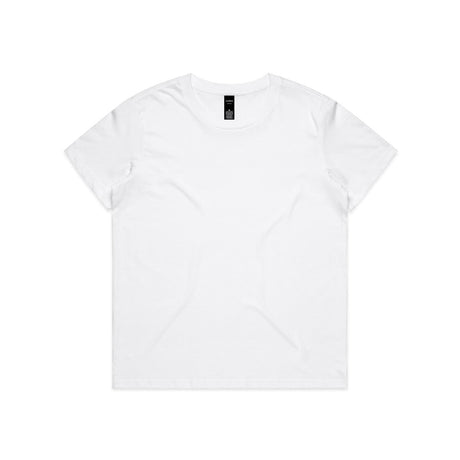AS Colour Wo's Maple Minus Tee [ - 3\"] 4025 | AS Colour 4025 WHITE XS