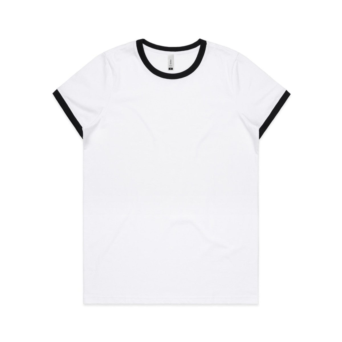 AS Colour Wo's Maple Ringer Tee | 4053 | AS Colour 4053 WHITE/BLACK XS