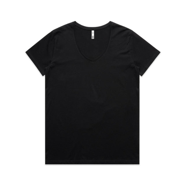 AS Colour Wo's Maple V Neck Tee | 4023 | AS Colour 4023 BLACK XS