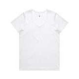 AS Colour Wo's Maple V Neck Tee | 4023 | AS Colour 4023 WHITE XS