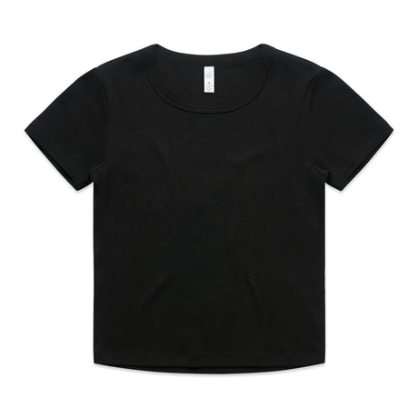 AS Colour Wo's Organic Rib Baby Tee | 4074 | AS Colour 4074 BLACK XS