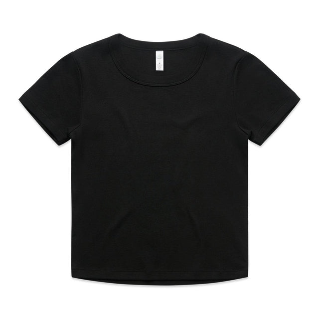 AS Colour Wo's Organic Rib Baby Tee | 4074 | AS Colour 4074 BLACK XS