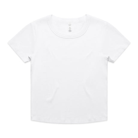 AS Colour Wo's Organic Rib Baby Tee | 4074 | AS Colour 4074 WHITE XS